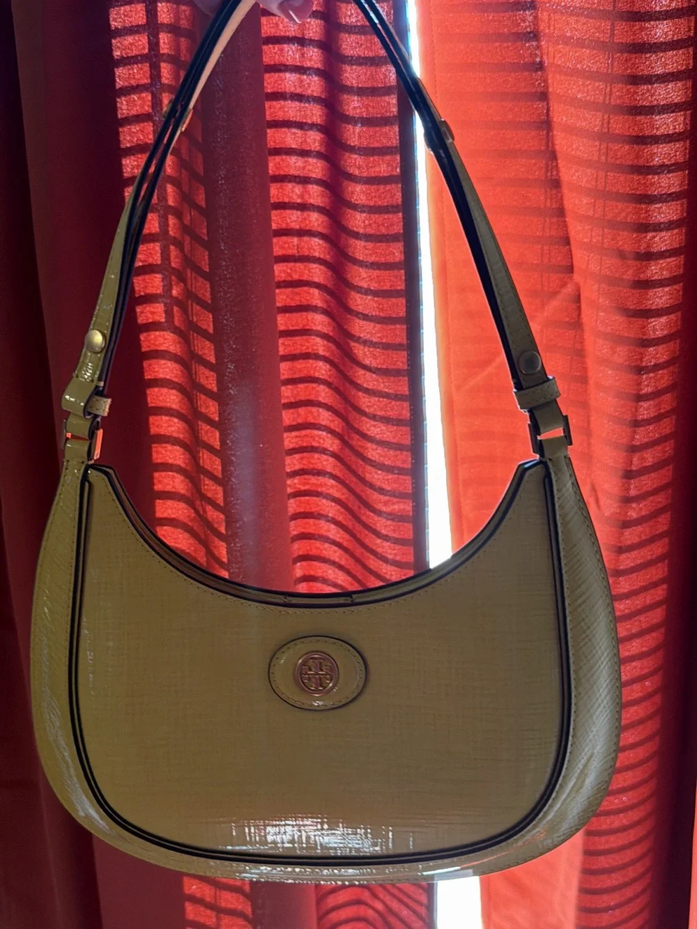 Tory Burch Lemon Yellow Leather Shoulder Hobo